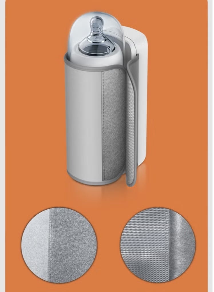 مُسخن زجاجات، عزل للزجاجات الصغيرة، شحن عبر USB، 6 مستويات قابلة للتعديل، مظهر رقمي، حقيبة عازلة مع ميزان حراري - Image 5